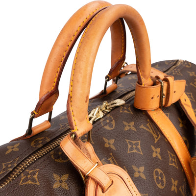Louis Vuitton Monogram Canvas Keepall 50 Bandoulière Travel Bag
