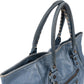 Balenciaga Blue Leather The Work City Tote Shoulder Bag