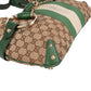 Gucci Monogram GG Web Stripe Horsebit Hobo Shoulder Bag
