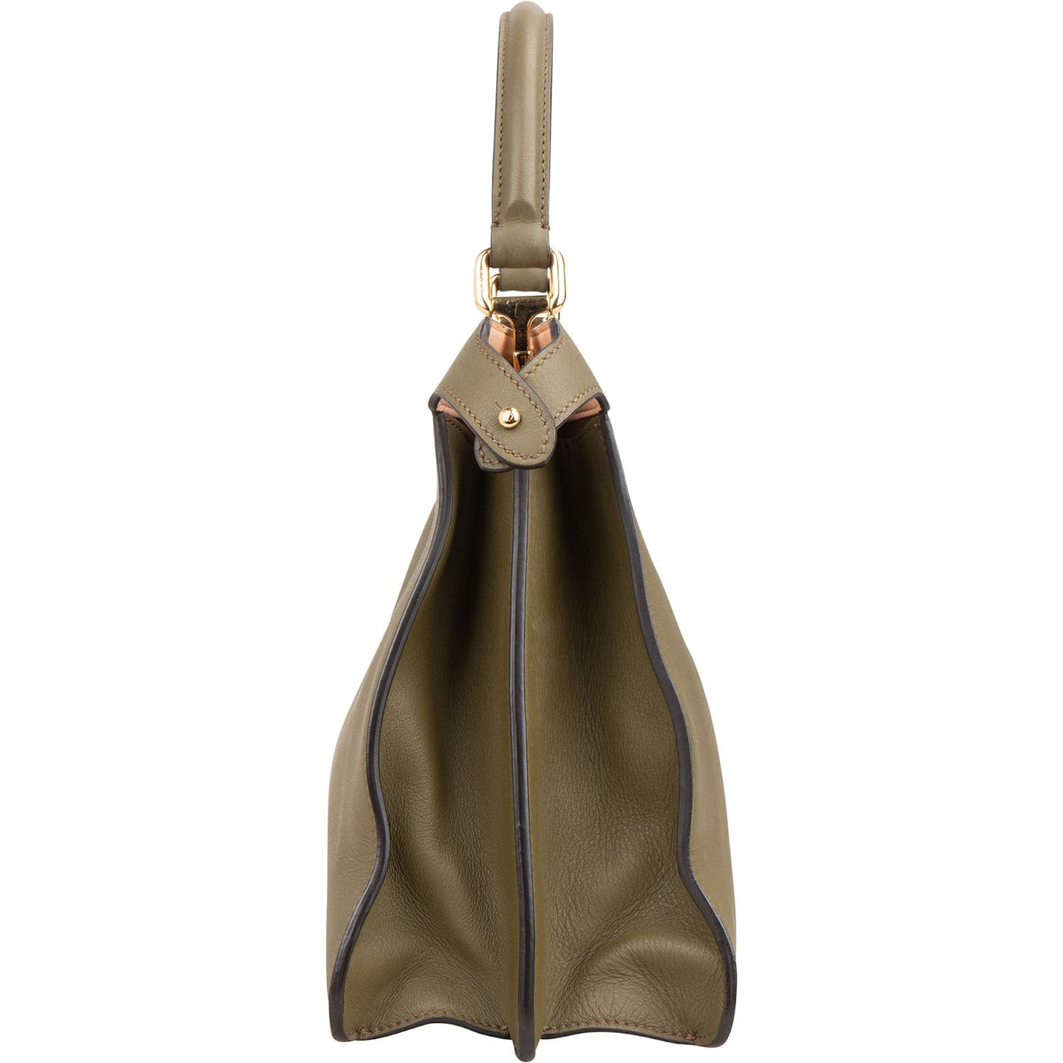 Fendi Medium Peekaboo aus olivgrünem Leder – Ansicht 6