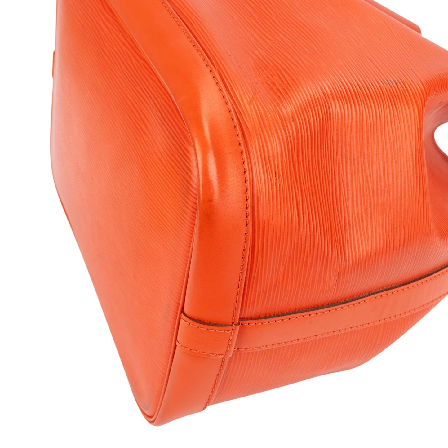 Louis Vuitton Orange Epi Leather NM Sac Noe Petit Shoulder Bag