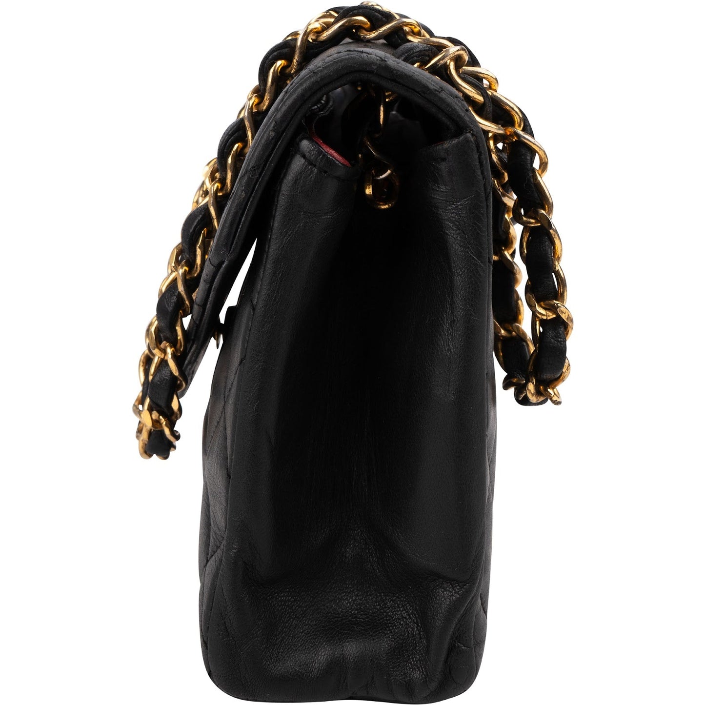 Chanel Quilted Lambskin CC Envelope Small 24K Gold Single Flap Crossbody Bag