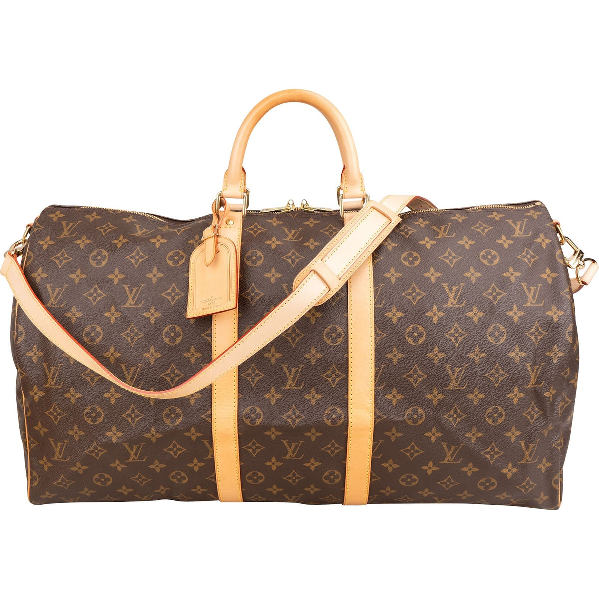 Louis Vuitton Monogram Canvas Keepall 55 Bandoulière Travel Bag