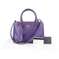 Prada Purple Saffiano Leather Galleria Handbag