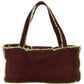 Chanel Suede and Shearling CC Handbag
