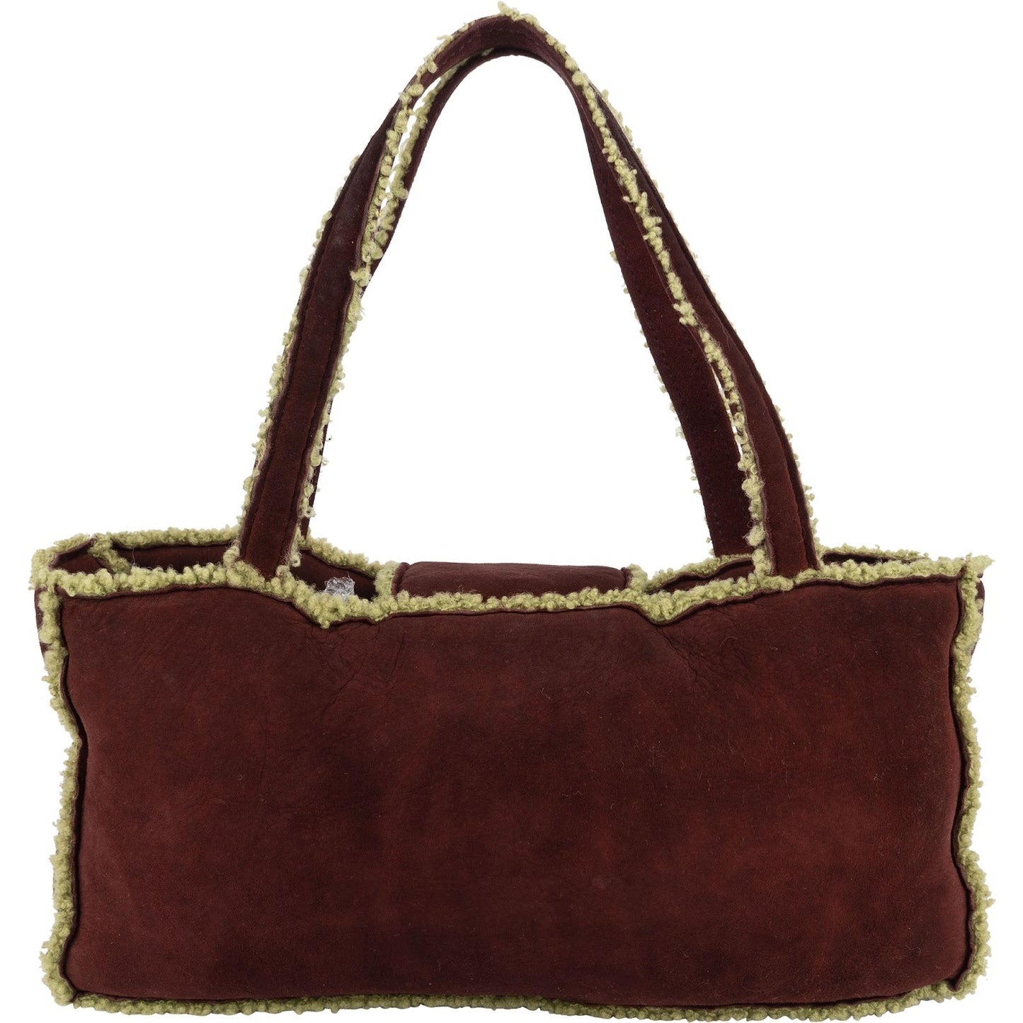 Chanel Suede and Shearling CC Handbag