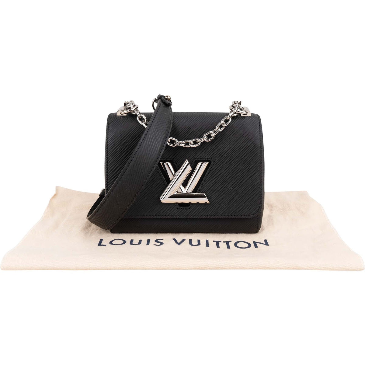 Louis Vuitton Noir Epi Leather Twist PM Crossbody Bag