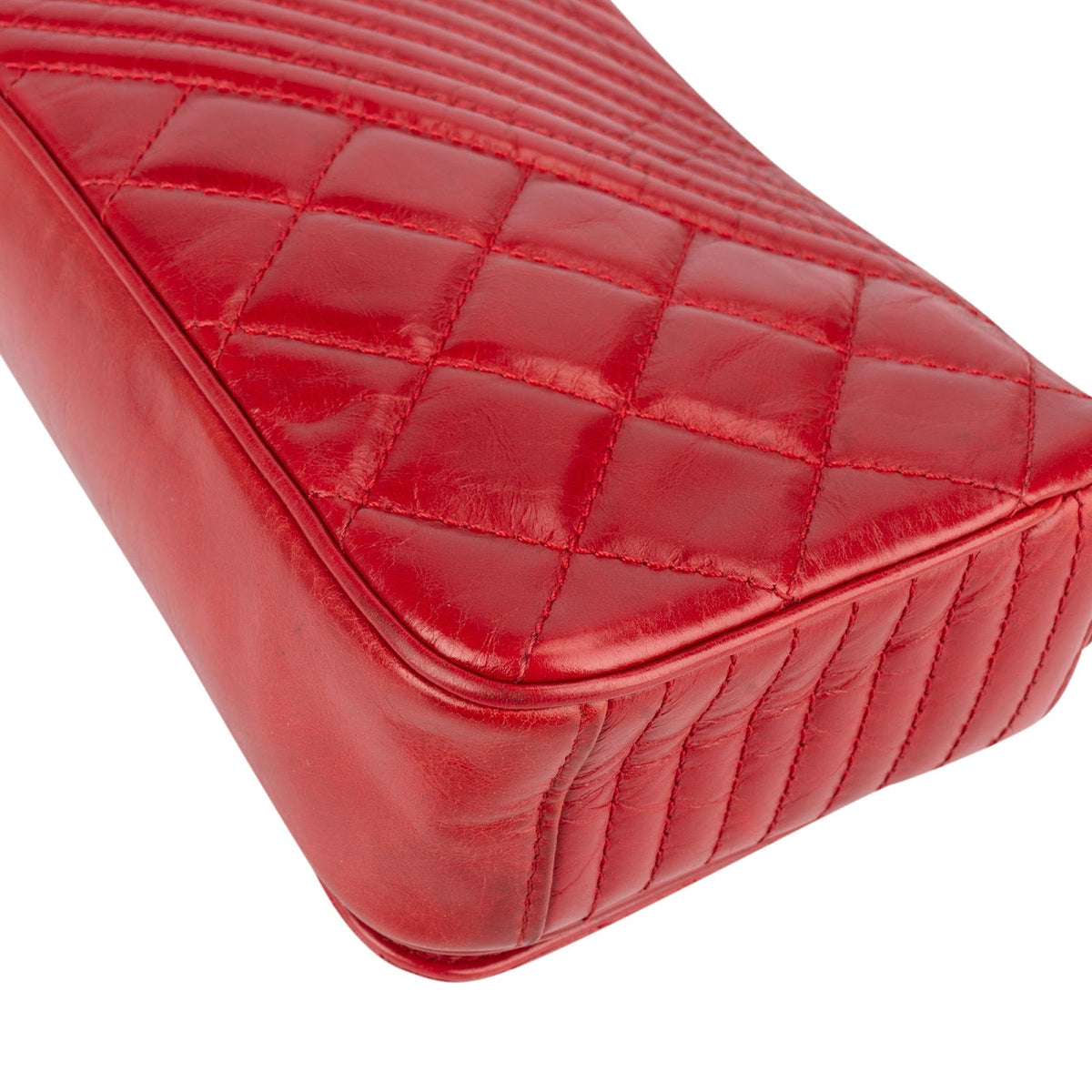 Chanel Quilted Calfskin Leather Boy Single Flap Crossbody Bag