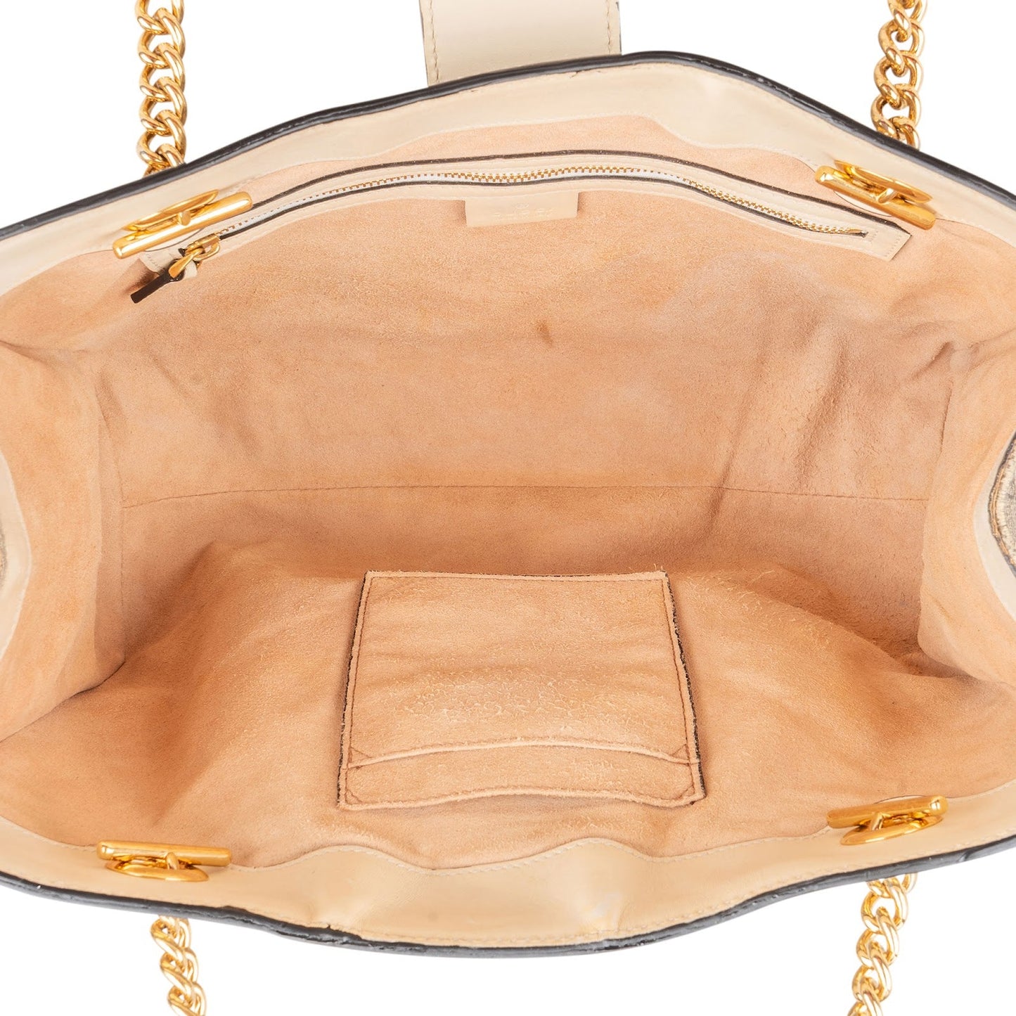 Gucci Monogram GG Supreme Medium Padlock Shoulder Bag