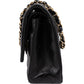 Chanel Quilted Lambskin CC Medium Double Flap Shoulder Bag
