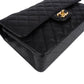 Chanel Quilted Caviar Leather Medium Double Flap Crossbody Bag