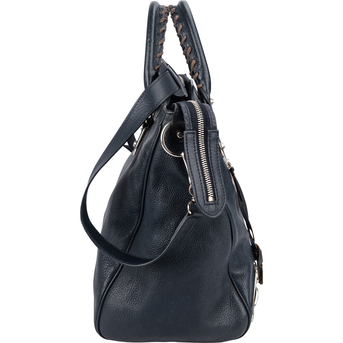 Balenciaga Blue  Leather Giant City Handbag