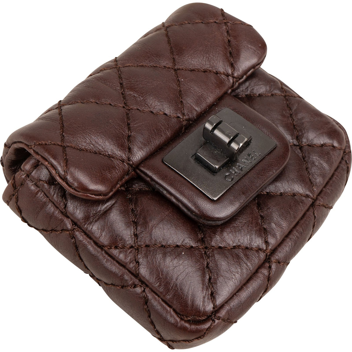 Chanel Quilted Lambskin 2.55 Reissue Belt Bag Pouch Micro Case Accessoires