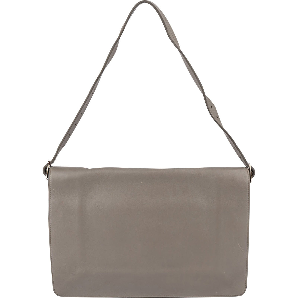 Céline Grey Calfskin Blade Shoulder Bag