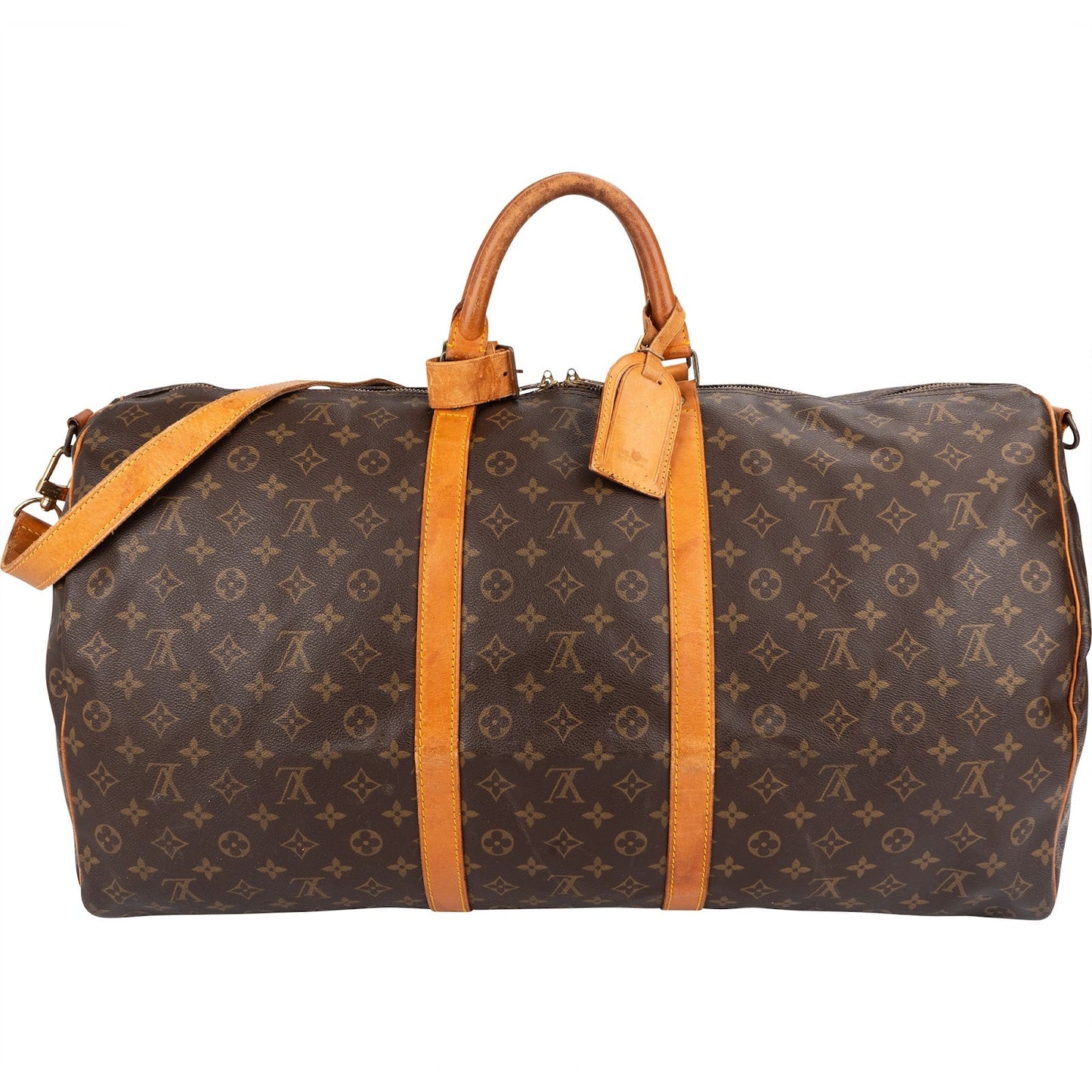 Louis Vuitton Monogram Canvas Keepall 60 Bandoulière Travel Bag