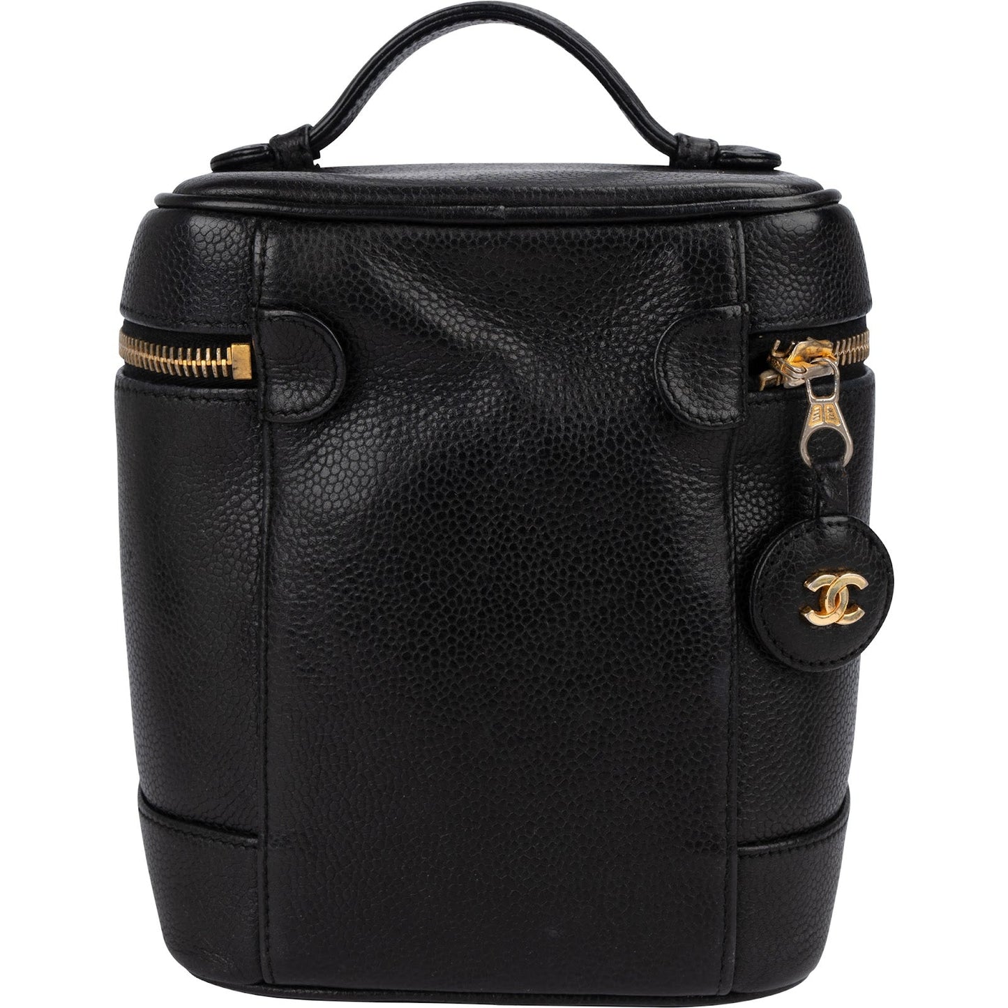 Chanel Caviar Leather CC Vanity Case Handbag