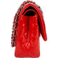 Chanel Quilted Patent Leather Jumbo Double Flap Crossbody Bag