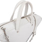 Balenciaga Triangle Duffle S aus weißem Leder – Ansicht 2