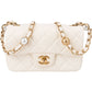Chanel Quilted Lambskin Mini Rectangular Pearl Single Flap Crossbody Bag