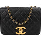 Chanel Quilted Lambskin 24K Gold Single Flap Shoulder Bag
