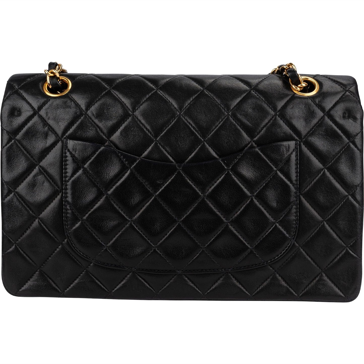 Chanel Quilted Lambskin 24K Medium Double Flap Shoulder Bag