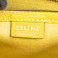 Céline Yellow Grained Leather Luggage Nano Crossbody Handbag