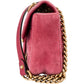 Gucci Matelassé Velvet GG Marmont Small Crossbody Bag