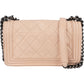 Chanel Quilted Lambskin Boy Single Flap Crossbody Bag