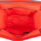 Céline Red Grained Leather Luggage Handbag