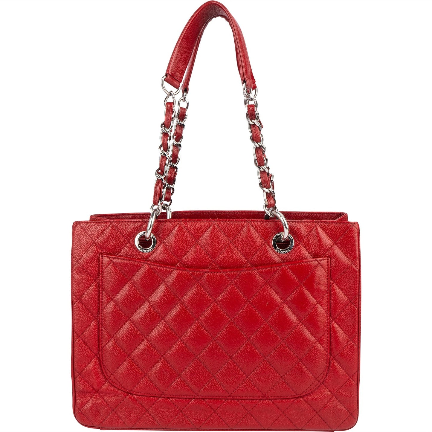 Chanel Quilted Caviar Leather Grand Shopping CC Shoulder Bag