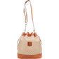 Celine Macadam Monogram Drawstring Bucket Shoulder Bag