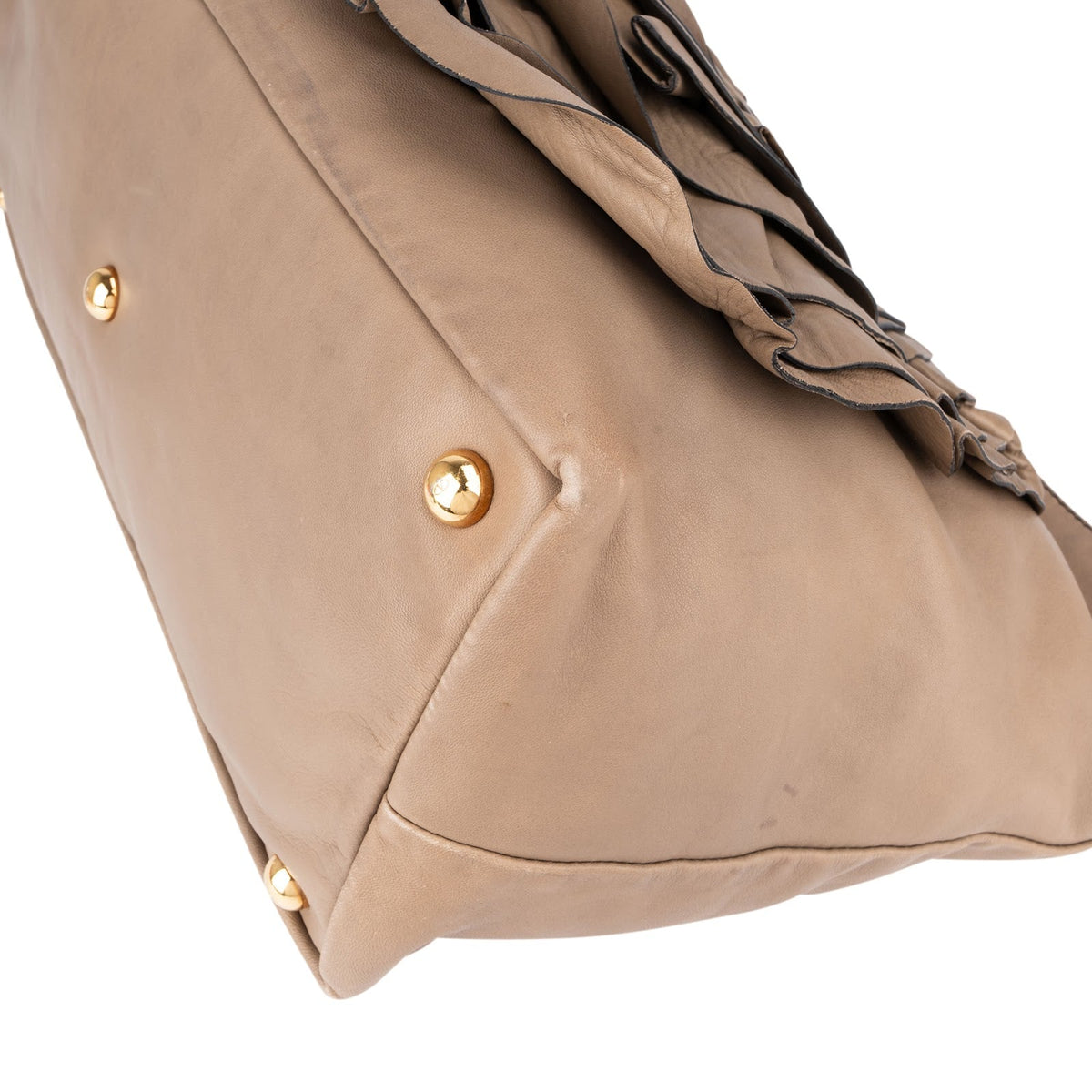 Valentino Garavani Leather Rose Large Tote Shoulder Bag