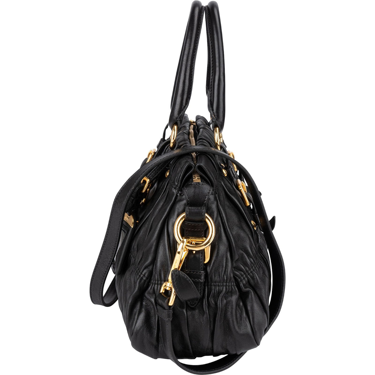 Prada Nappa Leather Gaufre Satchel Handbag