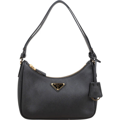 Prada Saffiano Leather Triangle Re-Edition 2005 Shoulder Bag