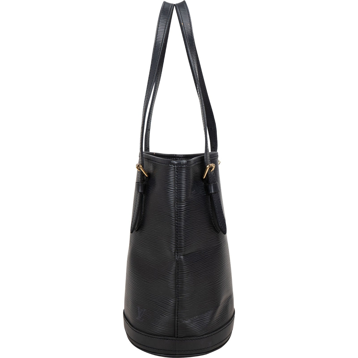 Louis Vuitton Noir Epi Leather Bucket PM Shoulder Bag