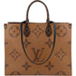Louis Vuitton Monogram Giant Reverse OnTheGo GM Handbag