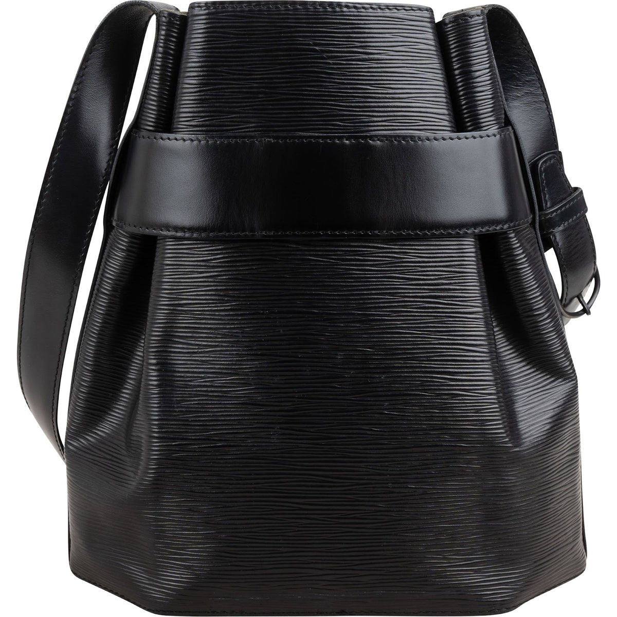 Louis Vuitton Noir Epi Leather Sac d'Epaule PM Shoulder Bag