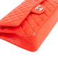 Chanel Quilted Lambskin Palladium Medium Double Flap Shoulder Bag