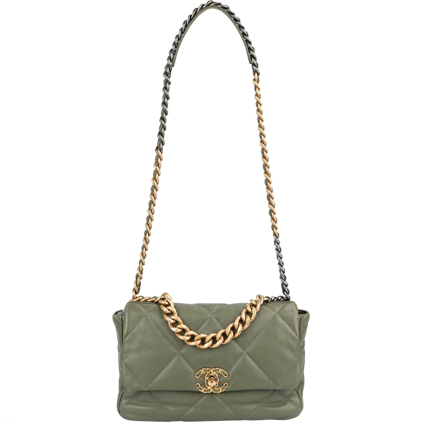 Chanel 19 Quilted Lambskin Single Flap Crossbody Bag