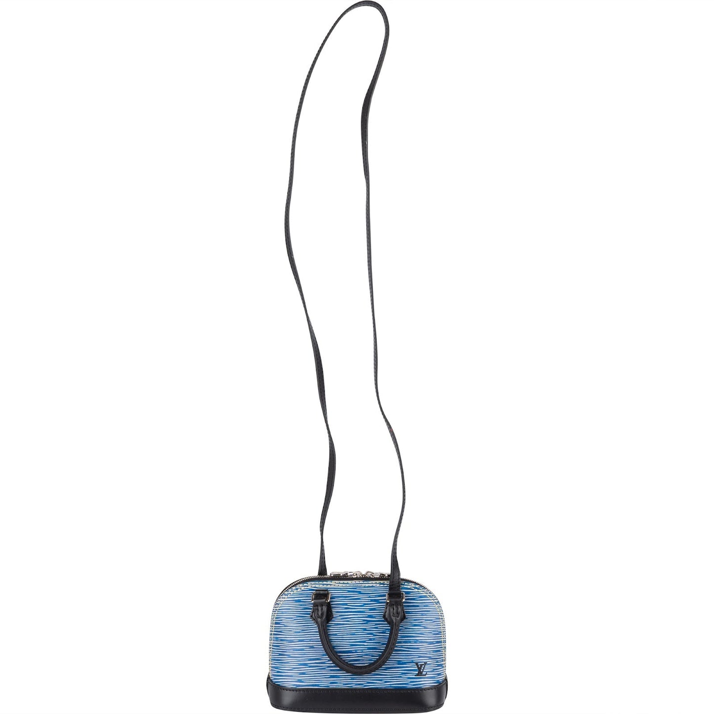 Louis Vuitton Blue Epi Leather Alma Nano Crossbody Bag