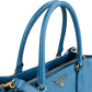 Prada Blue Saffiano Leather Galleria Handbag