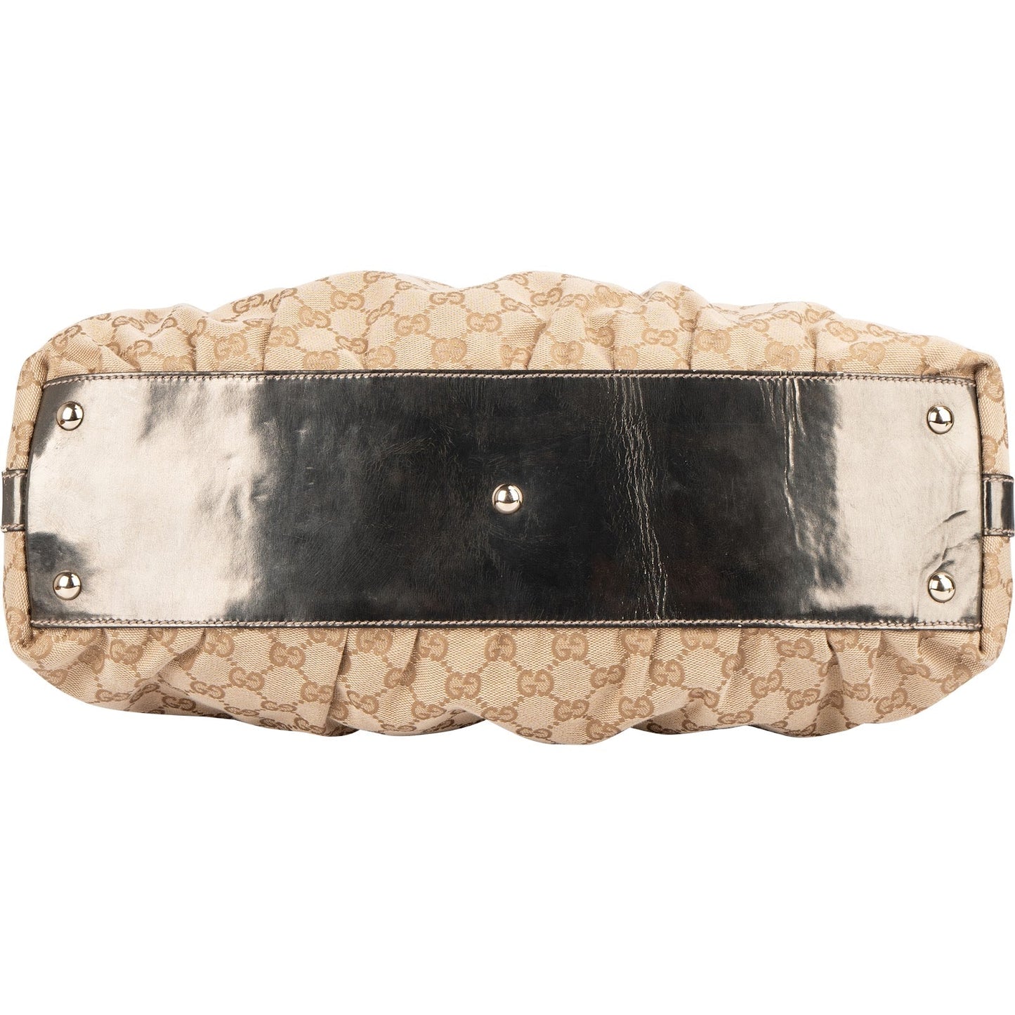 Gucci Monogram GG Bamboo Top Handle Handbag