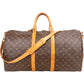 Louis Vuitton Monogram Canvas Keepall 55 Bandoulière Travel Bag