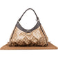 Gucci Monogram GG Patent Canvas Abbey Hobo Shoulder Bag