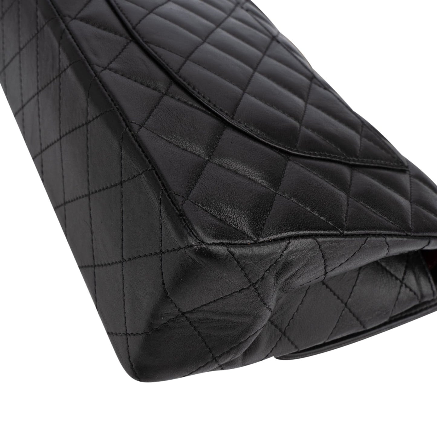 Chanel Quilted Lambskin Bicolor Double Flap Shoulder Bag