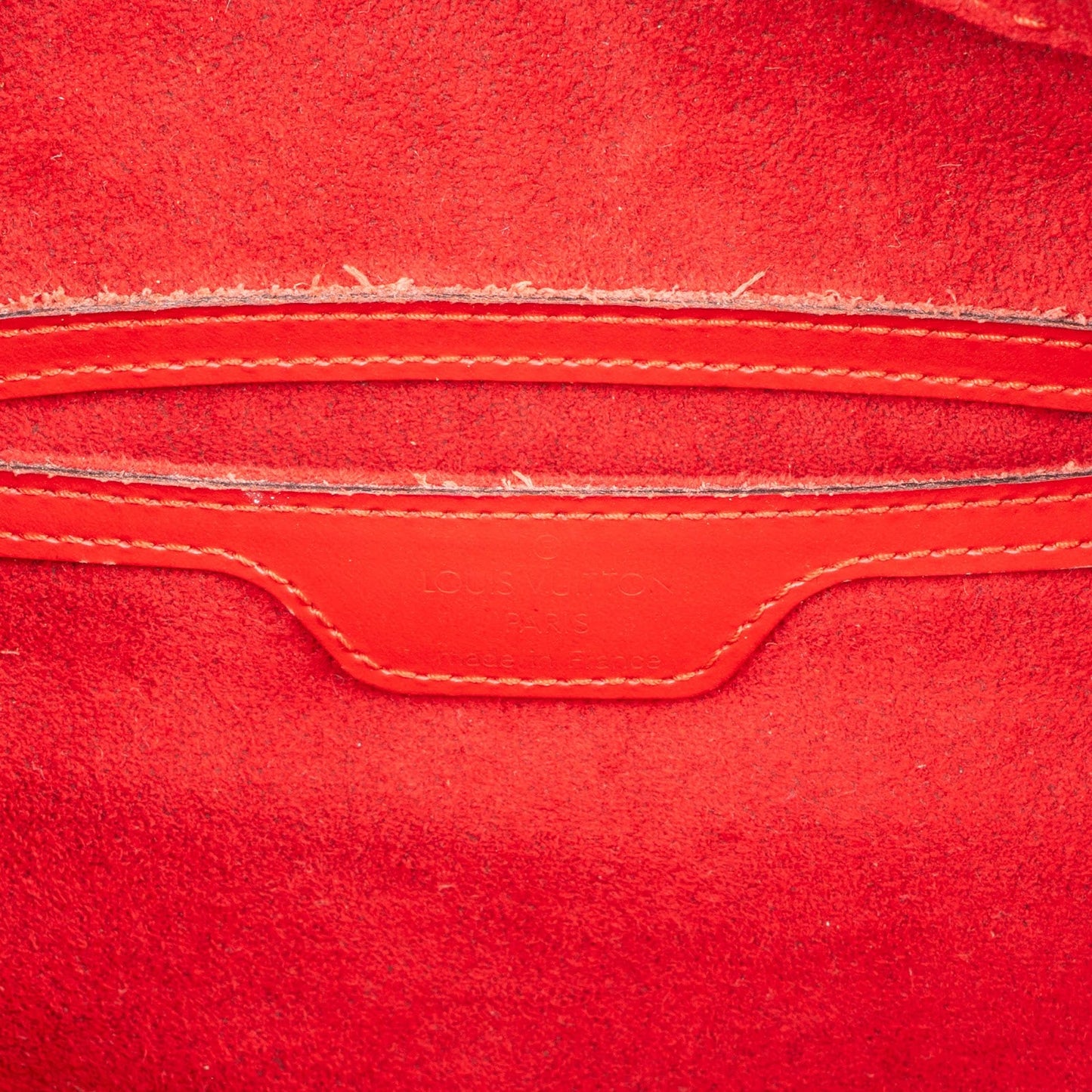 Louis Vuitton Red Epi Leather Epi Leather Soufflot Set Handbag