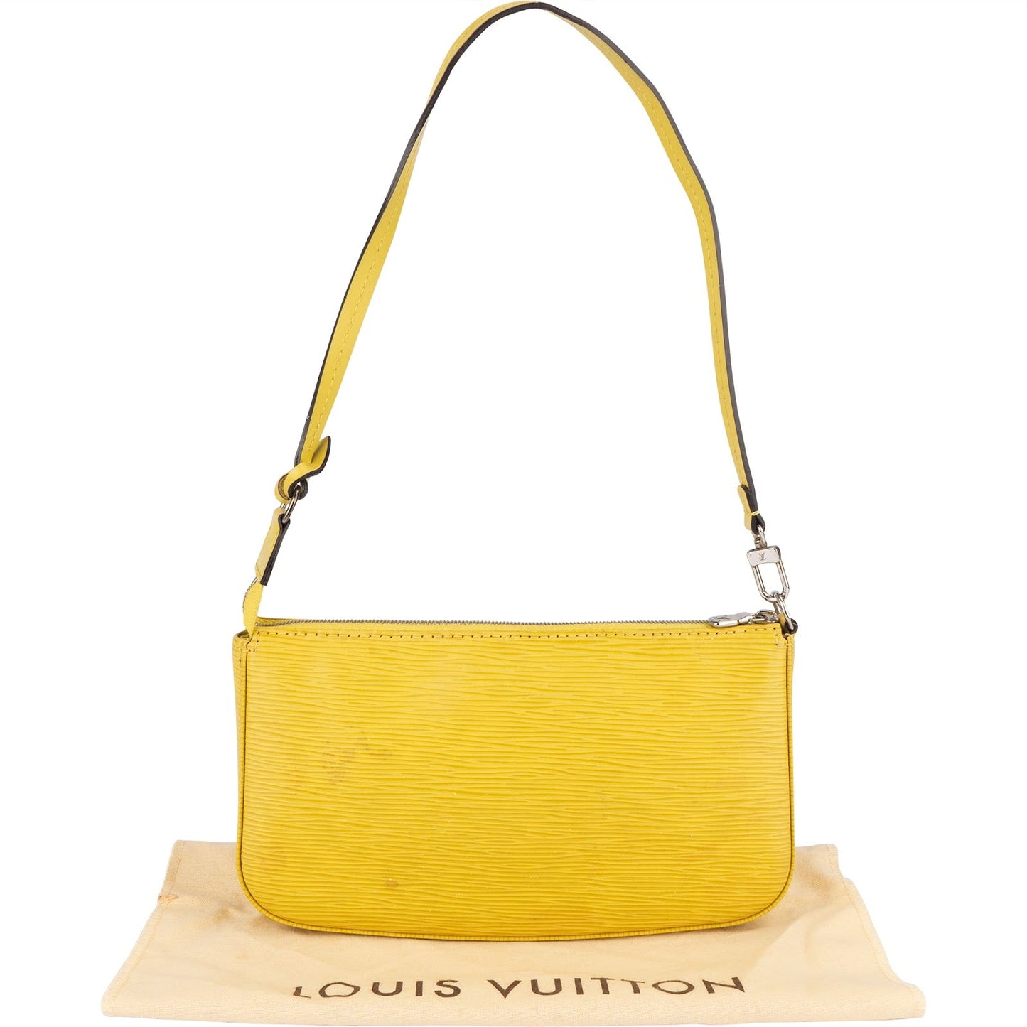 Louis Vuitton Yellow Epi Leather NM Pochette Accessoires Shoulder Bag