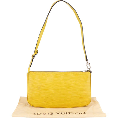 Louis Vuitton Yellow Epi Leather NM Pochette Accessoires Shoulder Bag