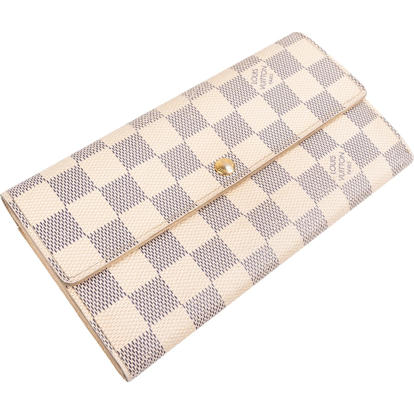 Louis Vuitton Monogram Damier Azur Sarah Wallet