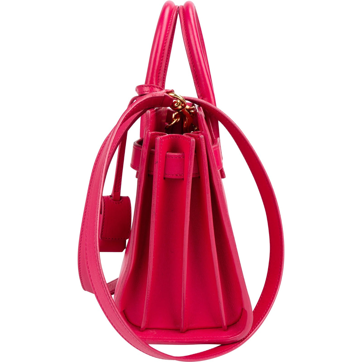 Saint Laurent Sac De Jour aus rosa Leder – Ansicht 5